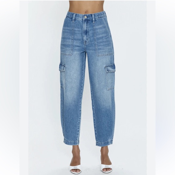pistola Denim - Pistola Josephine High Rise Tapered Cargo Jean